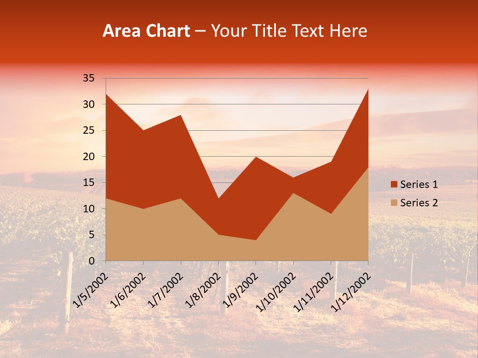 Vineyard Sunset PowerPoint Template