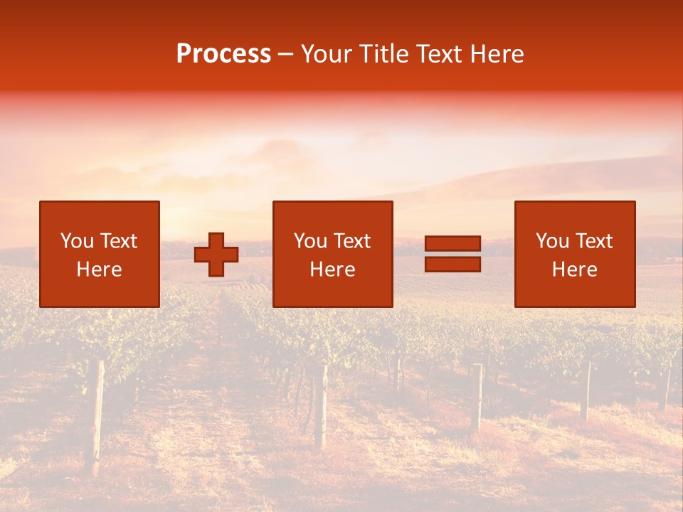 Vineyard Sunset PowerPoint Template