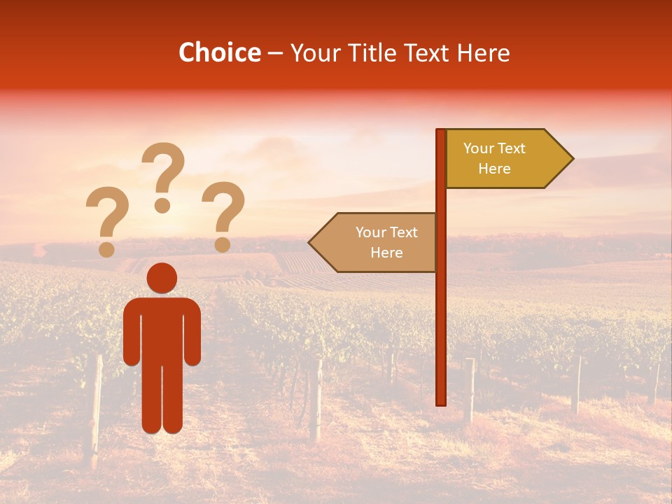 Vineyard Sunset PowerPoint Template