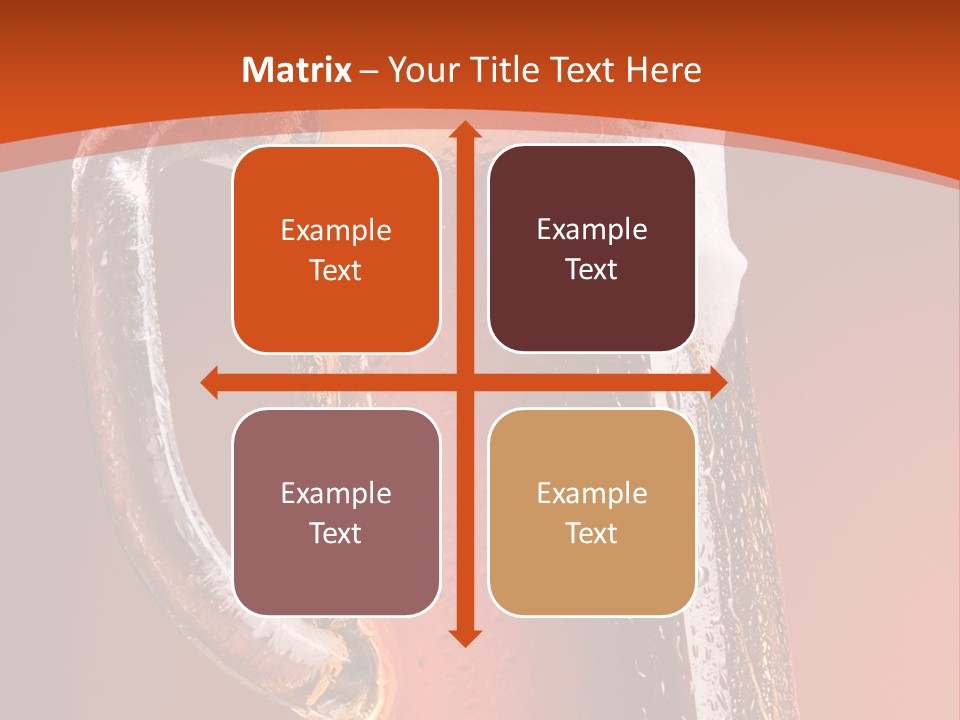 Large Mug Of Beer PowerPoint Template