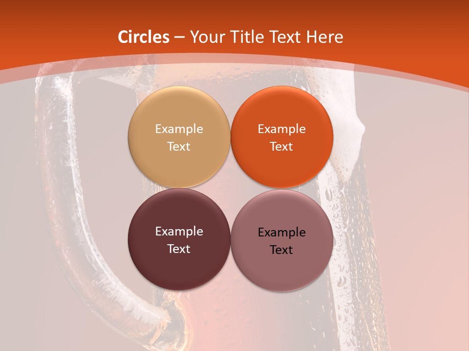 Large Mug Of Beer PowerPoint Template