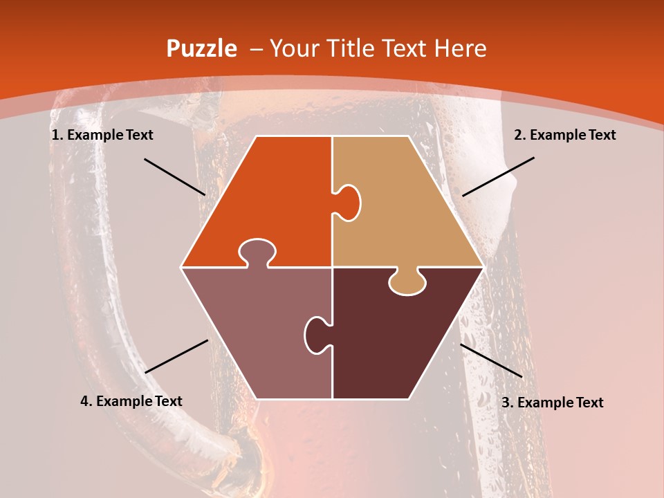 Large Mug Of Beer PowerPoint Template