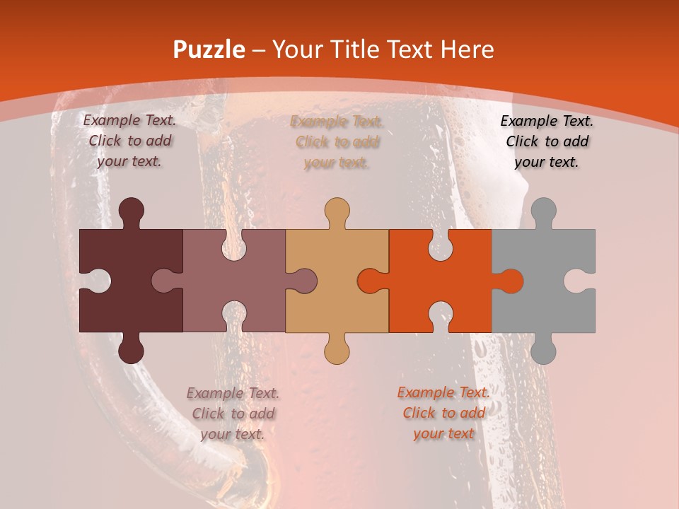 Large Mug Of Beer PowerPoint Template