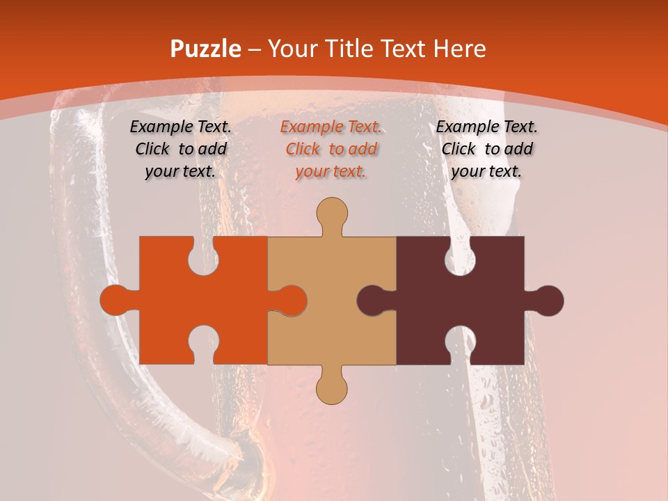 Large Mug Of Beer PowerPoint Template