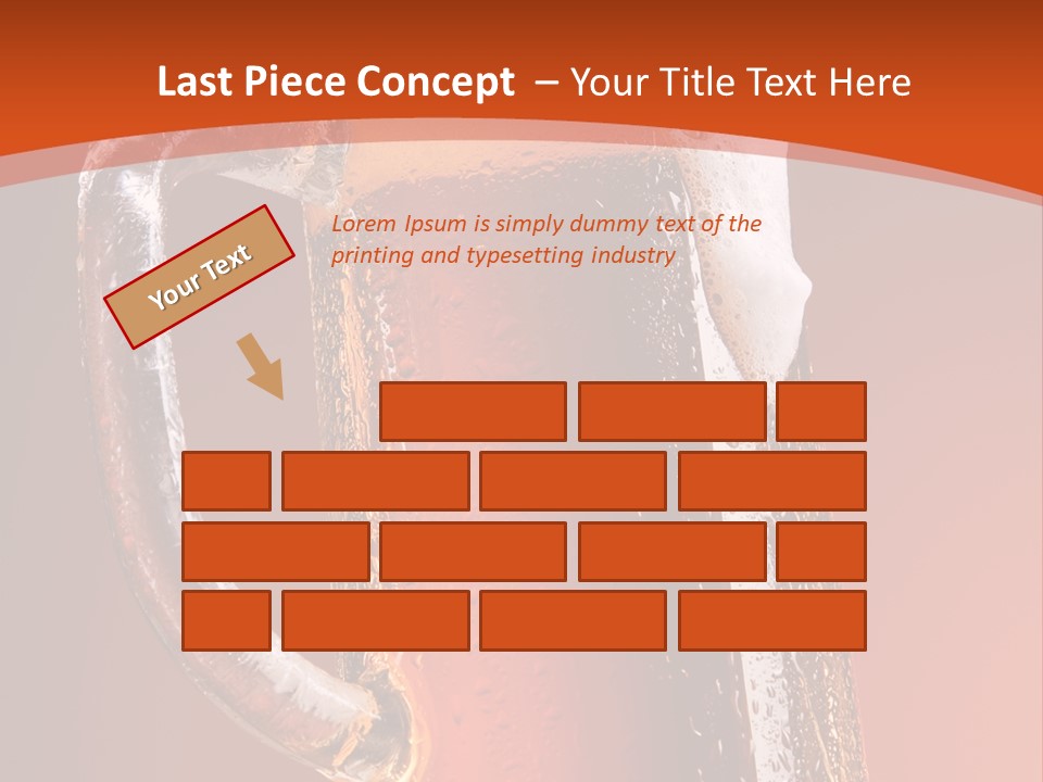Large Mug Of Beer PowerPoint Template
