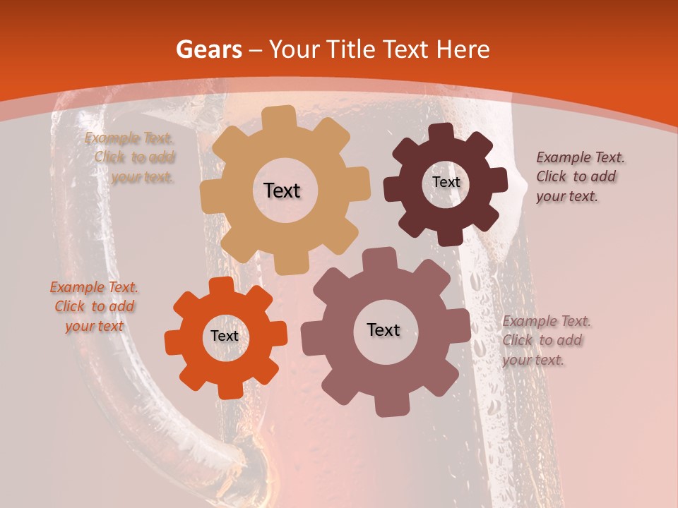 Large Mug Of Beer PowerPoint Template