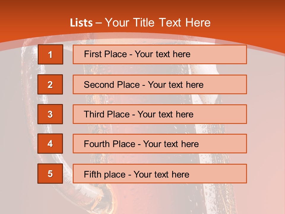 Large Mug Of Beer PowerPoint Template