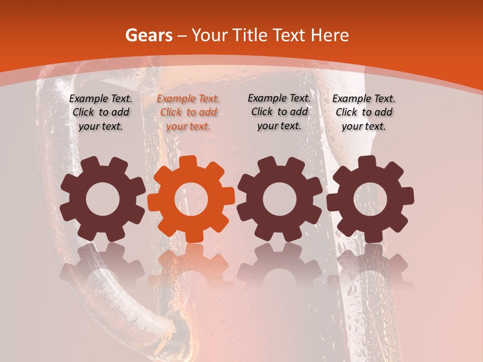 Large Mug Of Beer PowerPoint Template