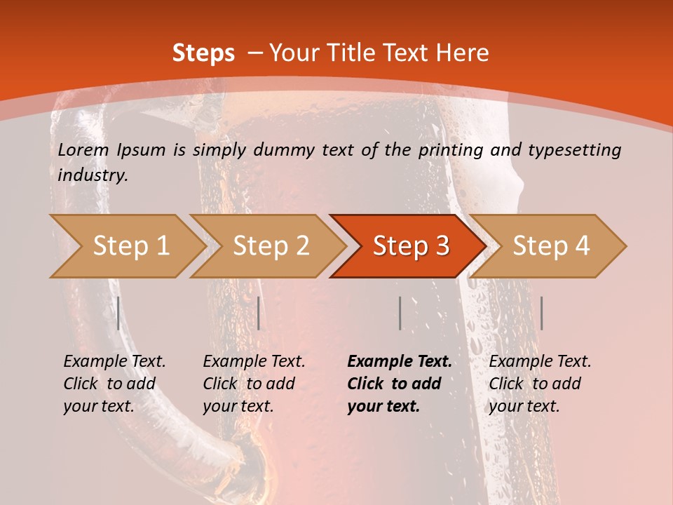 Large Mug Of Beer PowerPoint Template