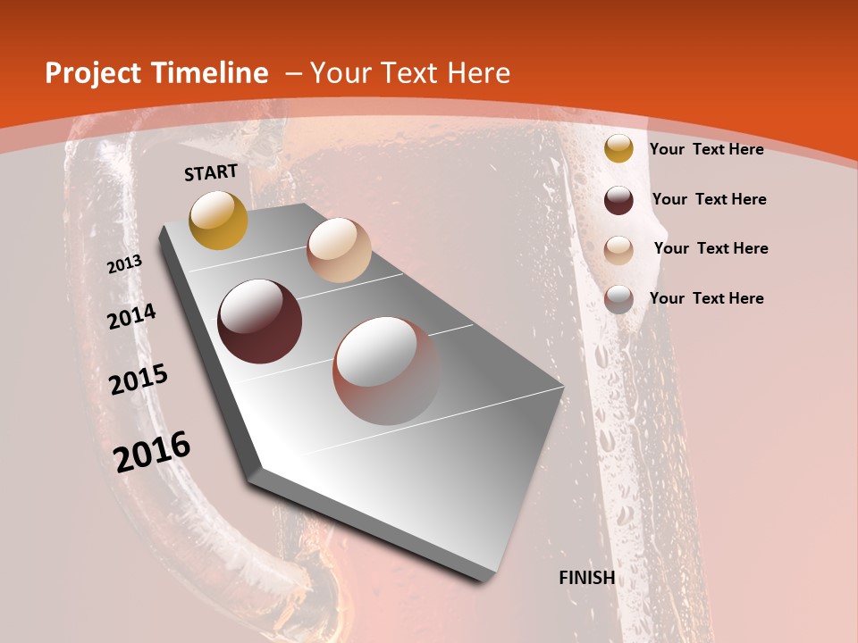 Large Mug Of Beer PowerPoint Template