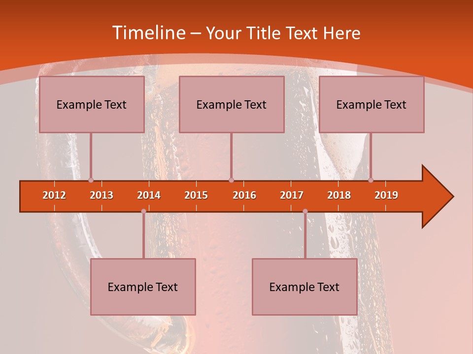 Large Mug Of Beer PowerPoint Template