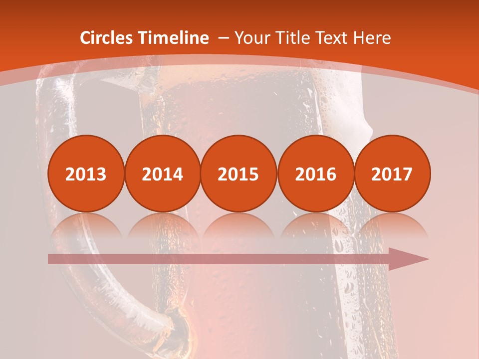 Large Mug Of Beer PowerPoint Template