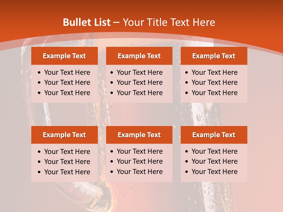 Large Mug Of Beer PowerPoint Template
