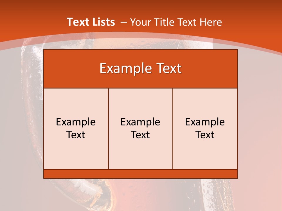 Large Mug Of Beer PowerPoint Template