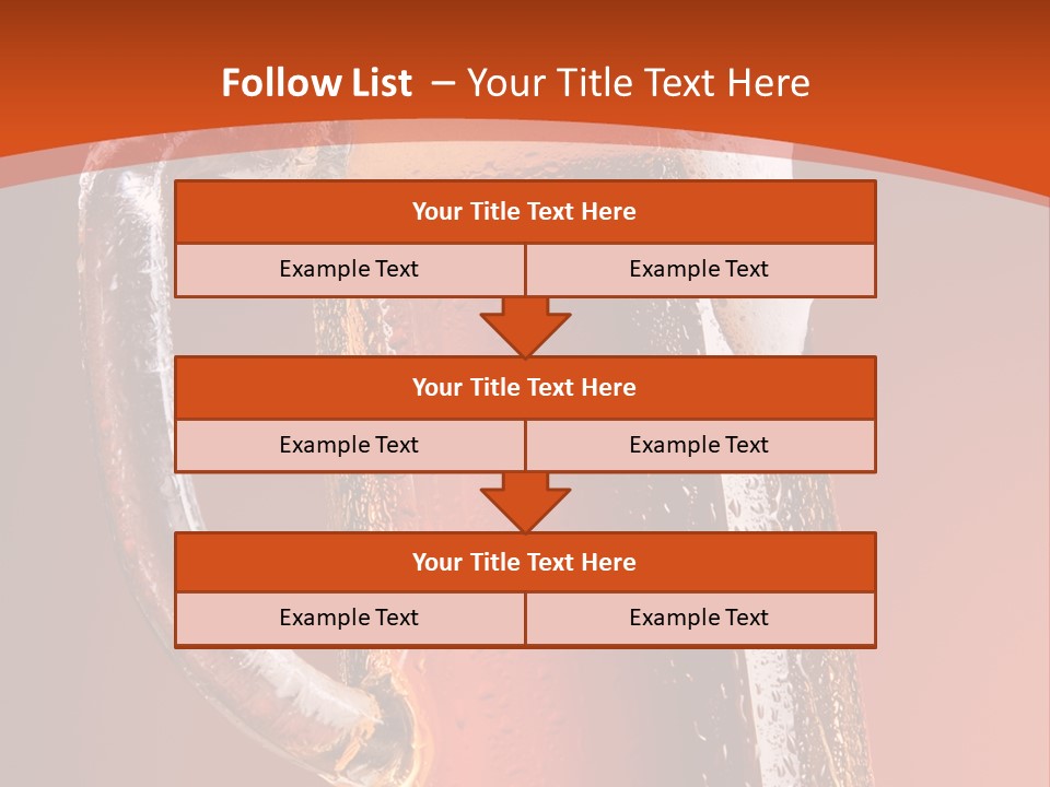 Large Mug Of Beer PowerPoint Template
