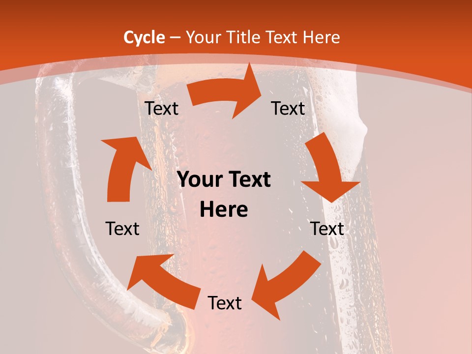 Large Mug Of Beer PowerPoint Template