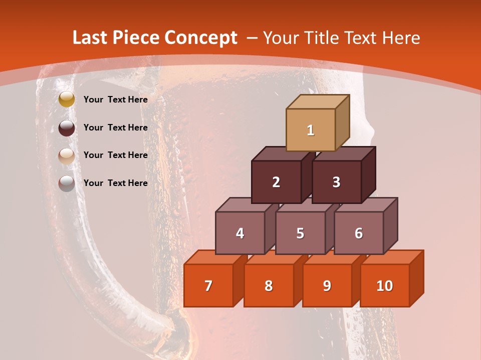 Large Mug Of Beer PowerPoint Template