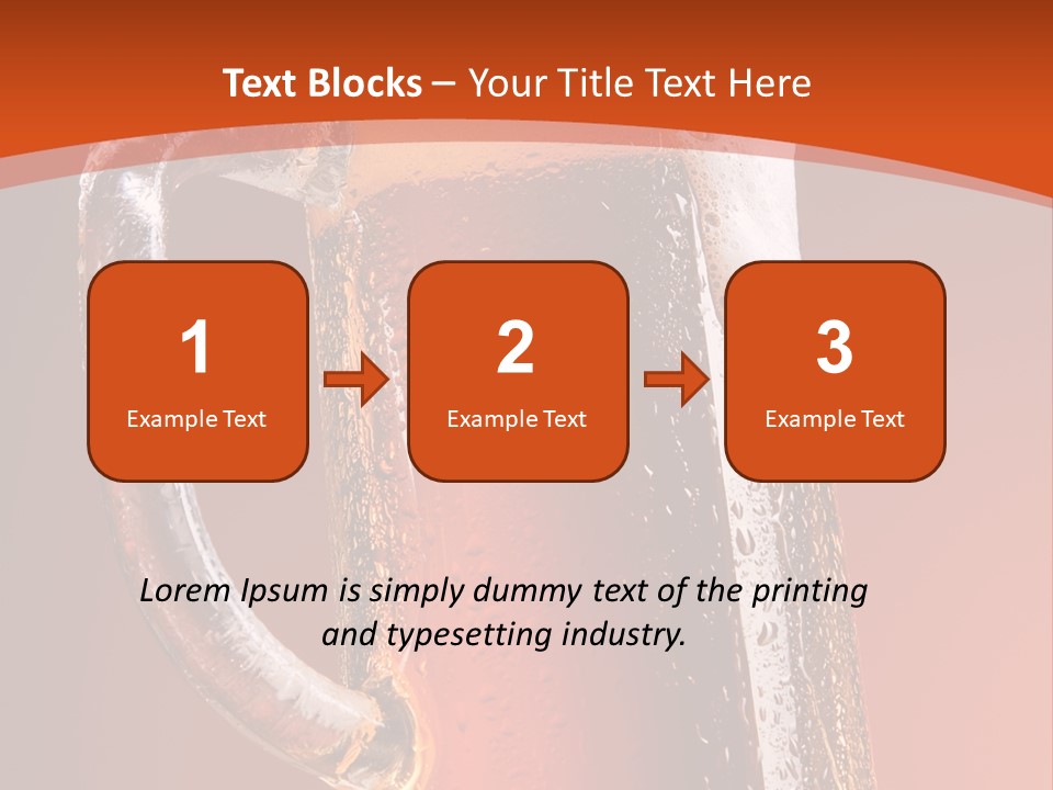 Large Mug Of Beer PowerPoint Template