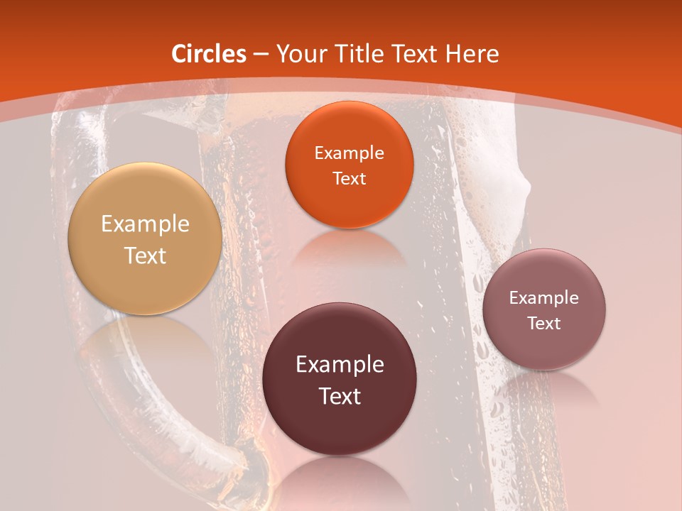 Large Mug Of Beer PowerPoint Template