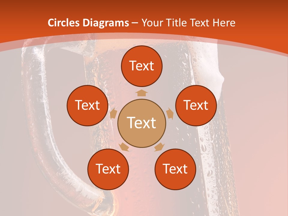 Large Mug Of Beer PowerPoint Template