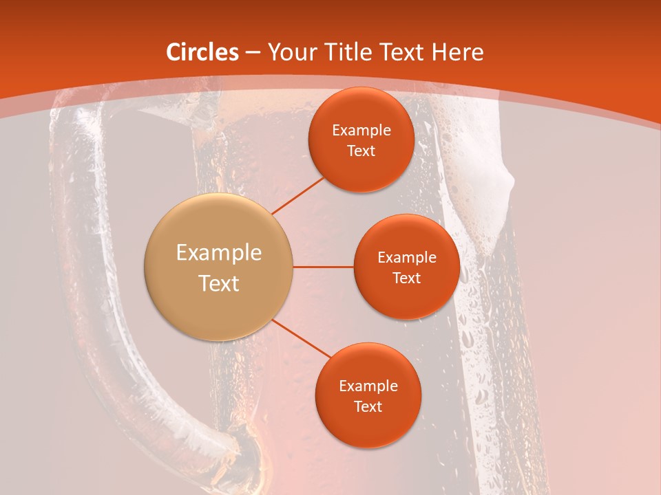 Large Mug Of Beer PowerPoint Template