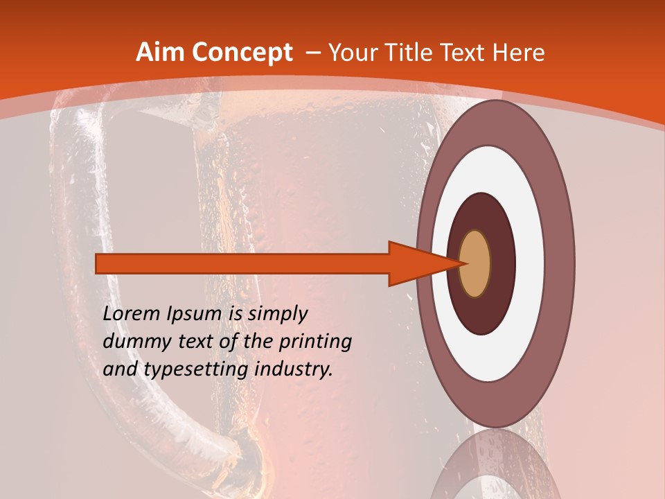 Large Mug Of Beer PowerPoint Template