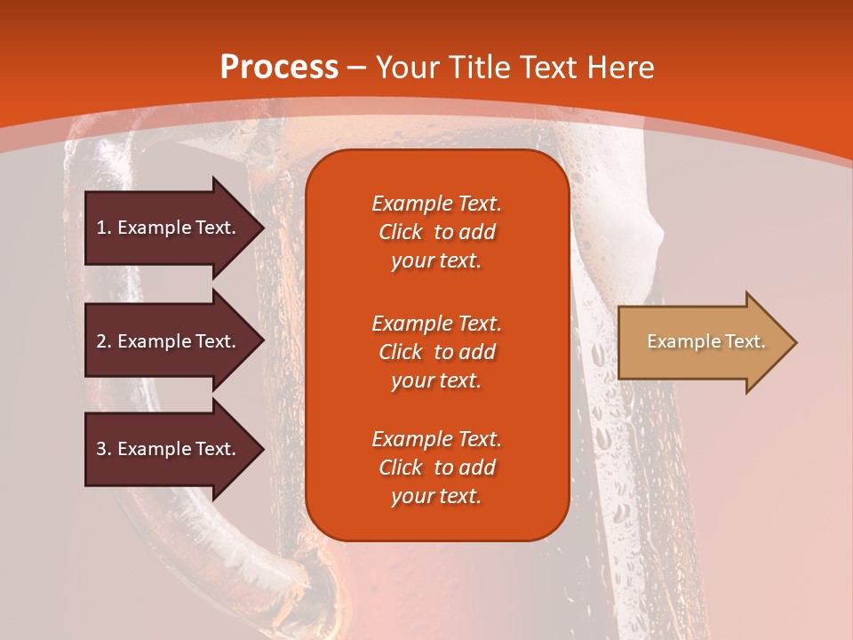 Large Mug Of Beer PowerPoint Template