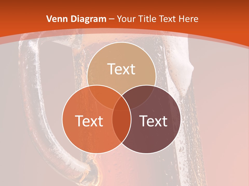 Large Mug Of Beer PowerPoint Template