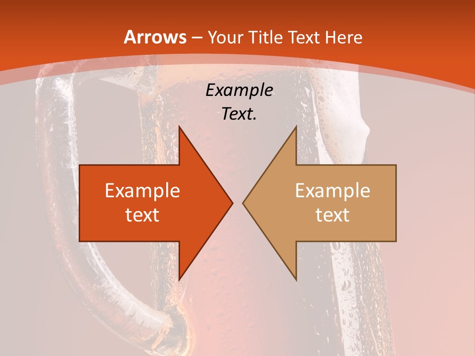 Large Mug Of Beer PowerPoint Template