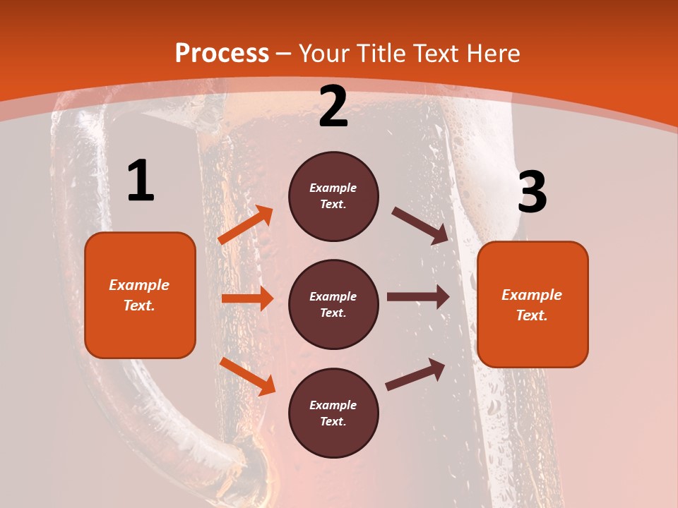 Large Mug Of Beer PowerPoint Template