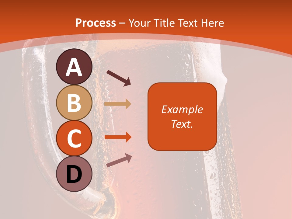 Large Mug Of Beer PowerPoint Template