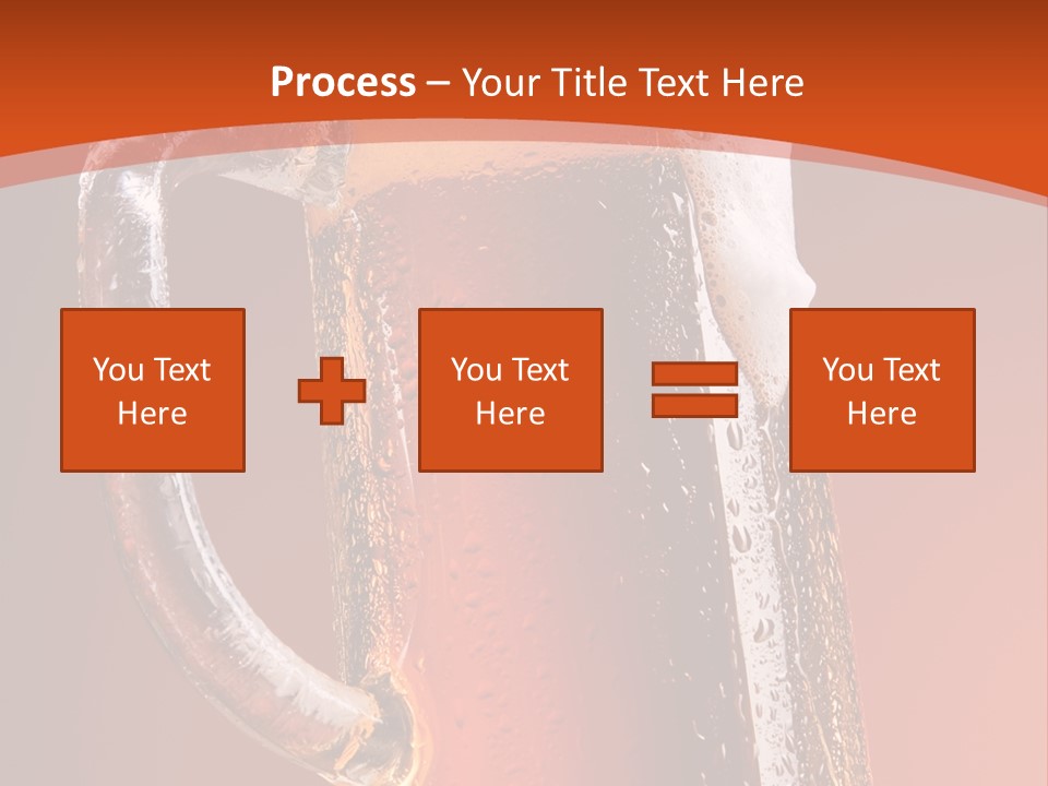 Large Mug Of Beer PowerPoint Template