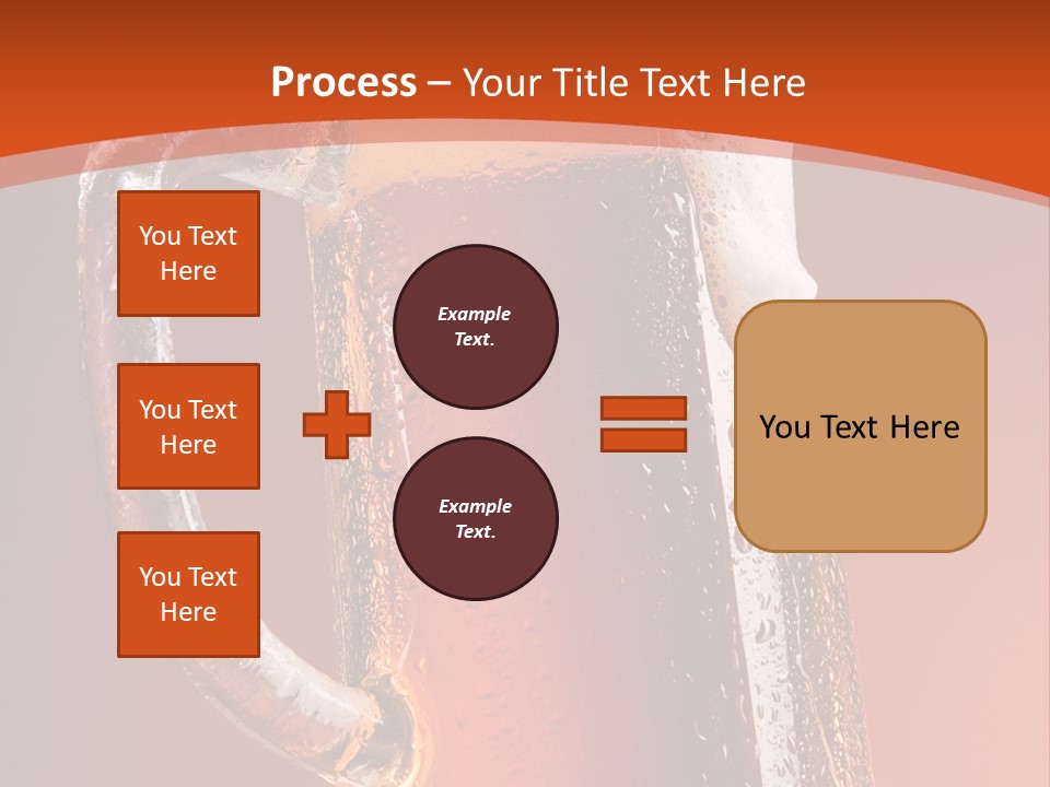 Large Mug Of Beer PowerPoint Template