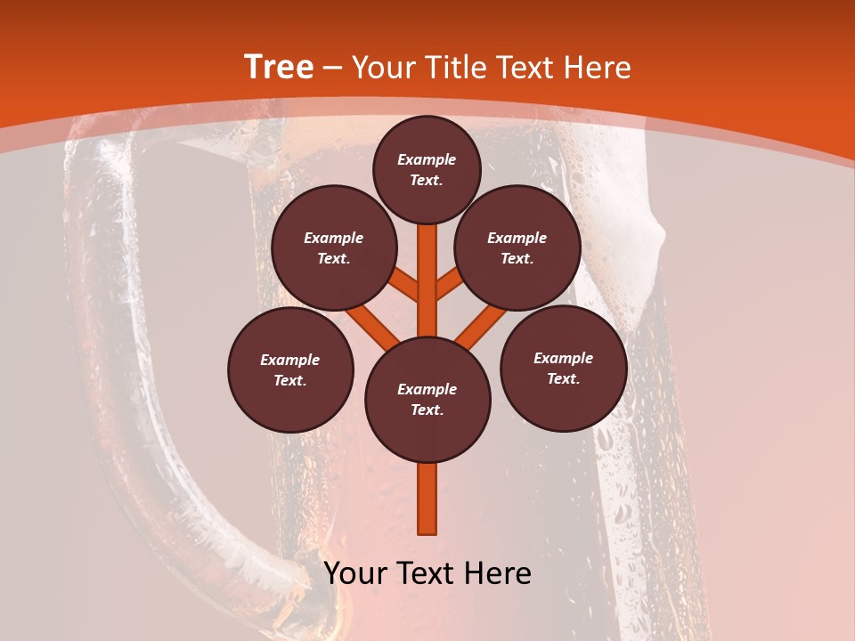 Large Mug Of Beer PowerPoint Template