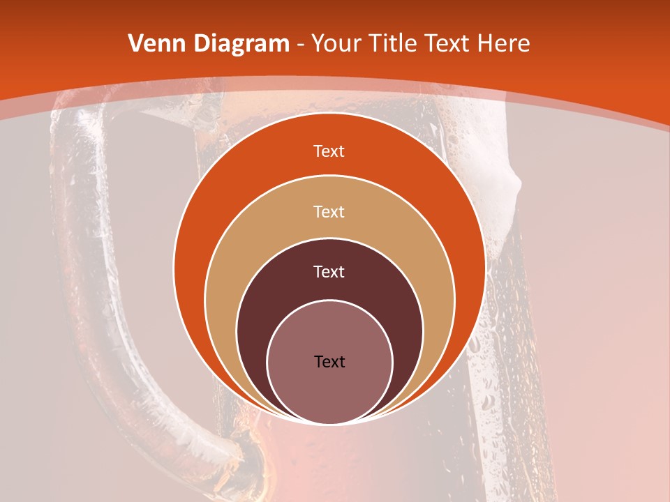 Large Mug Of Beer PowerPoint Template
