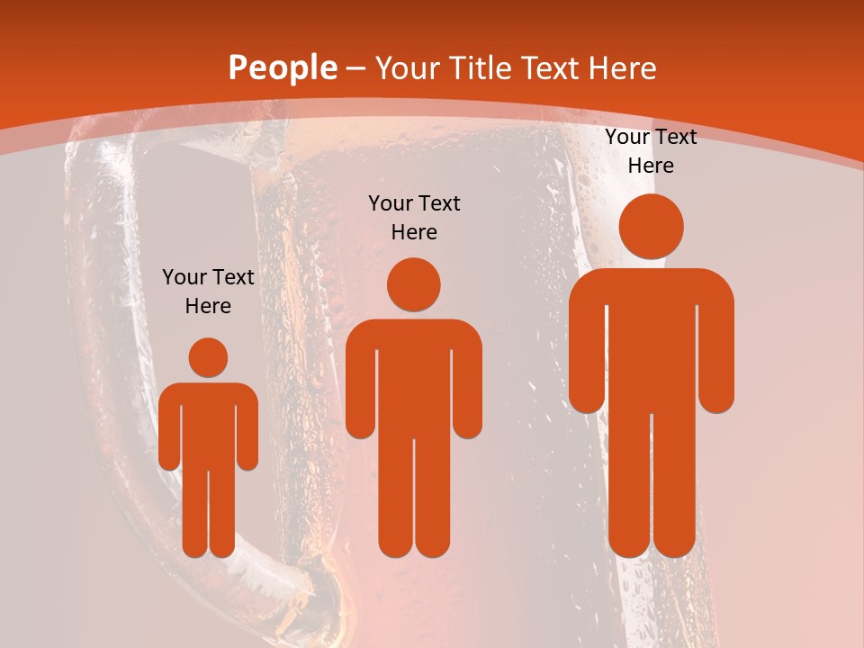 Large Mug Of Beer PowerPoint Template