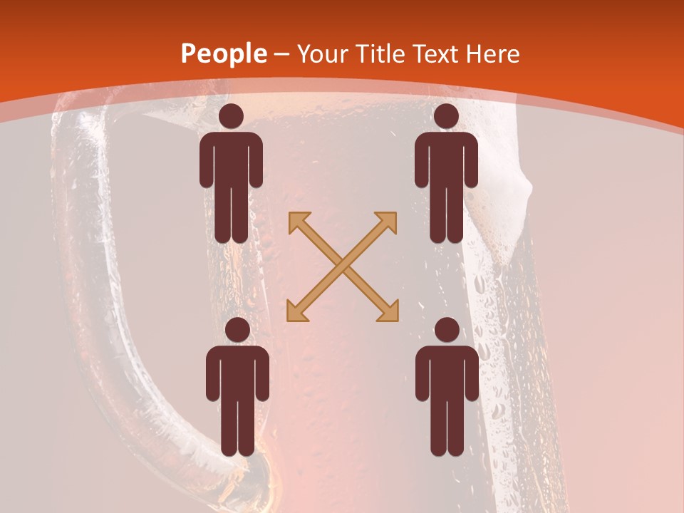 Large Mug Of Beer PowerPoint Template