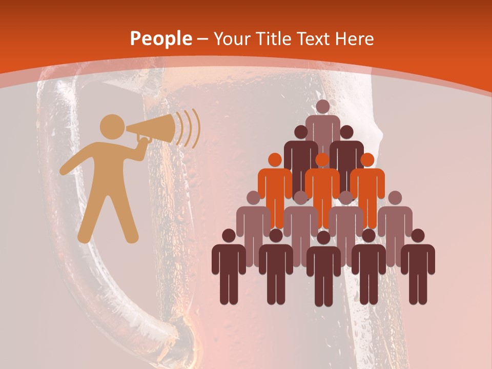 Large Mug Of Beer PowerPoint Template