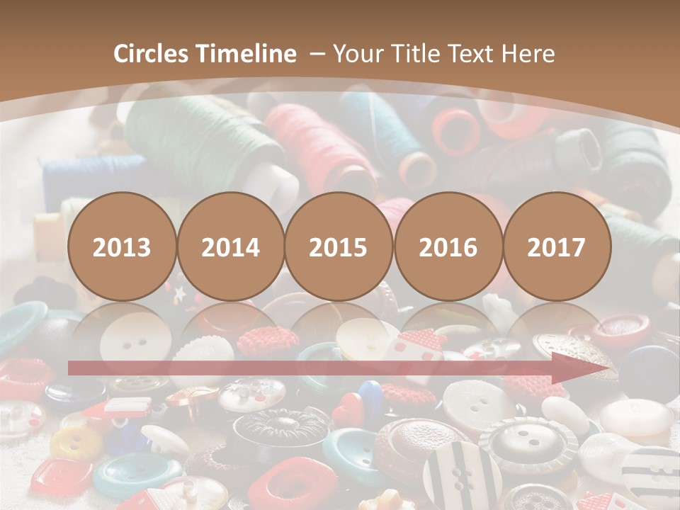 Sewing Close Up Black PowerPoint Template