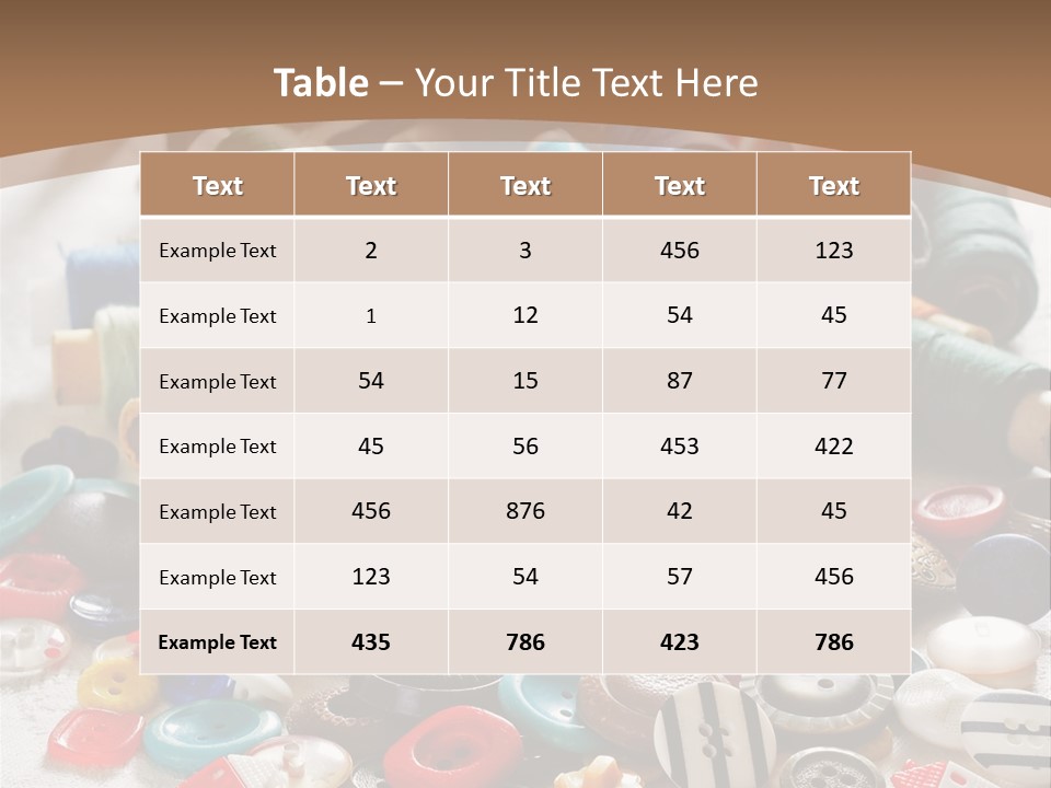 Sewing Close Up Black PowerPoint Template