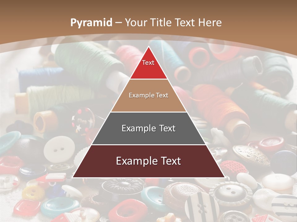 Sewing Close Up Black PowerPoint Template