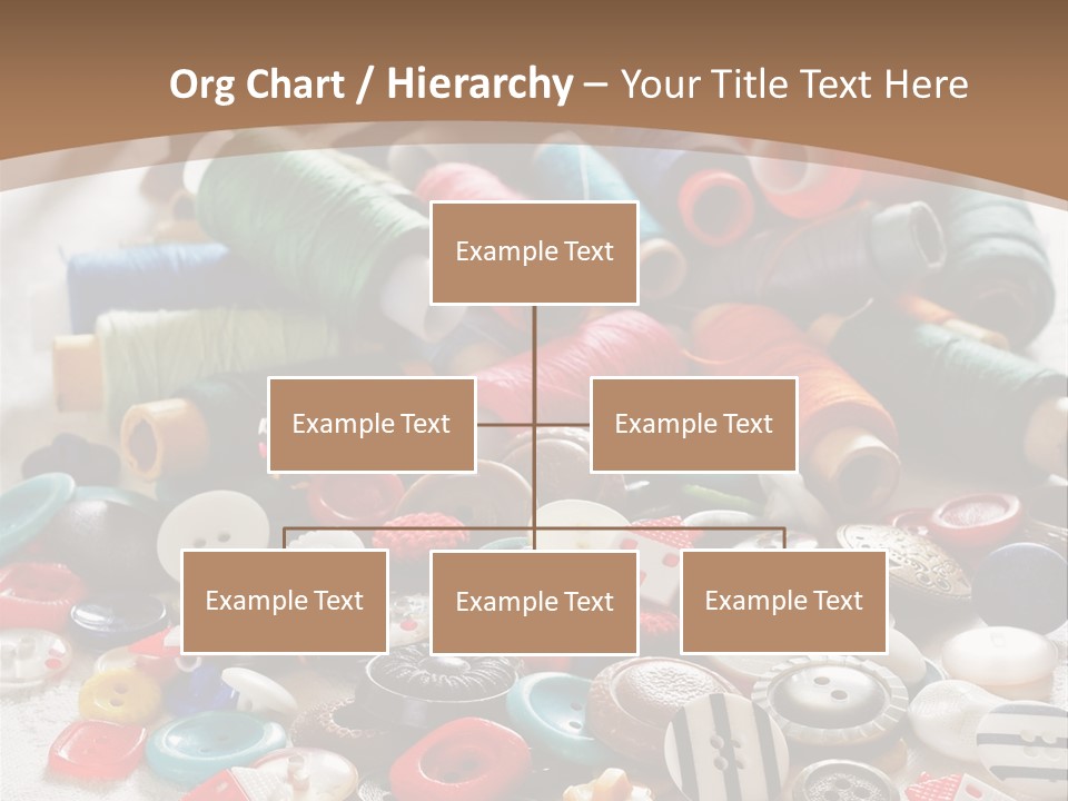 Sewing Close Up Black PowerPoint Template