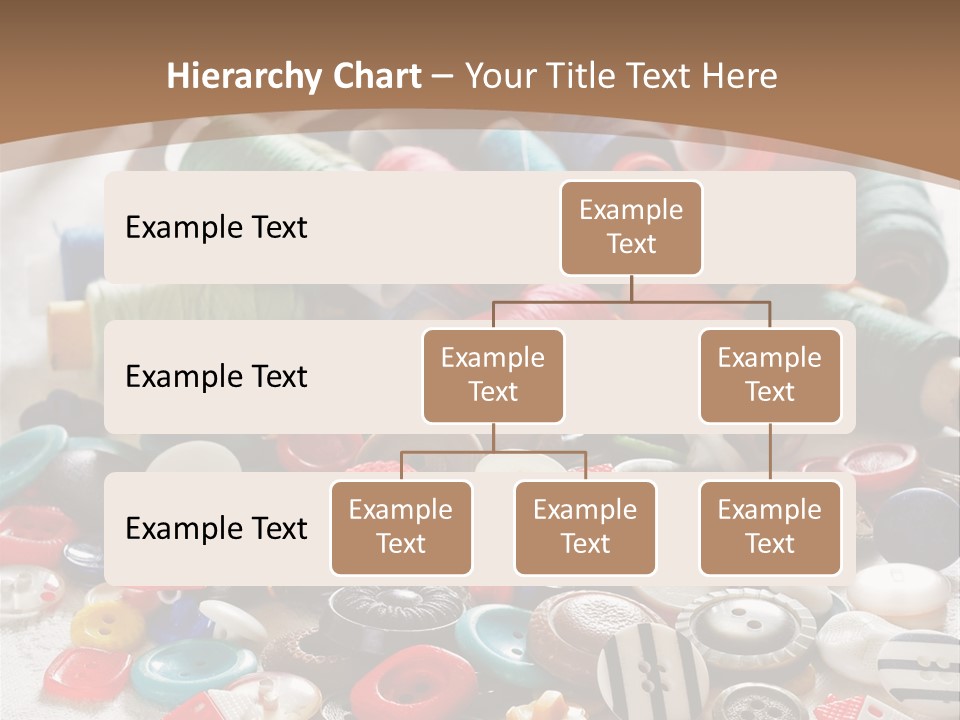 Sewing Close Up Black PowerPoint Template