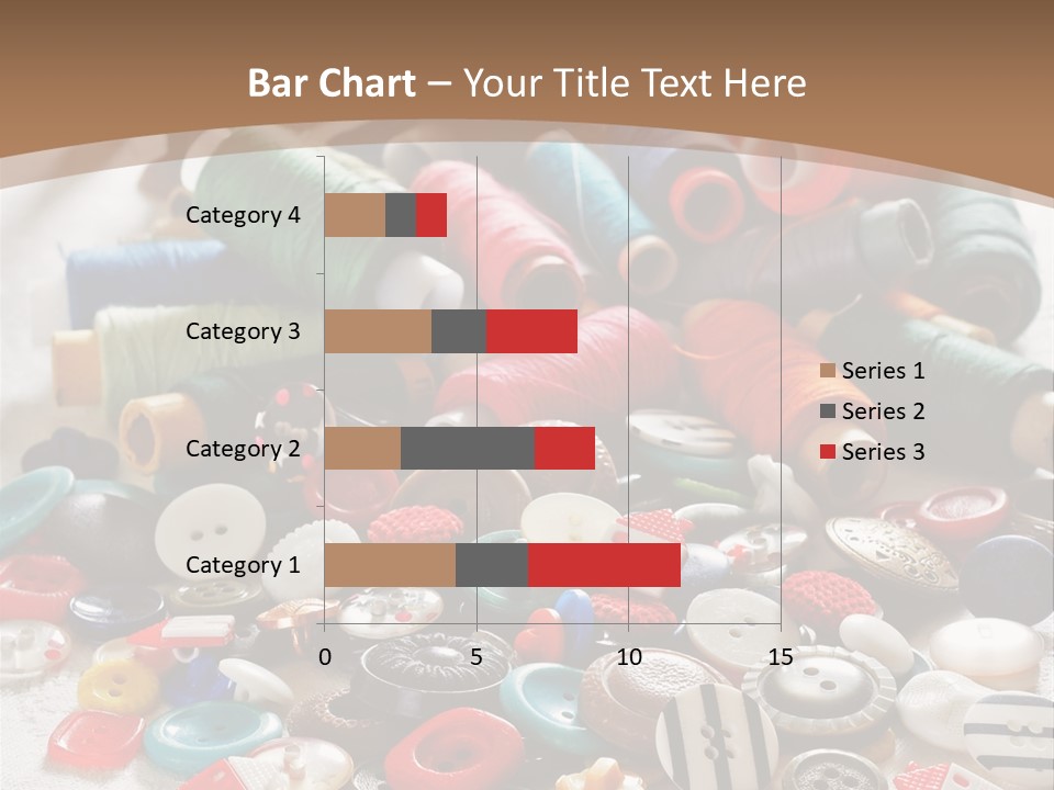 Sewing Close Up Black PowerPoint Template