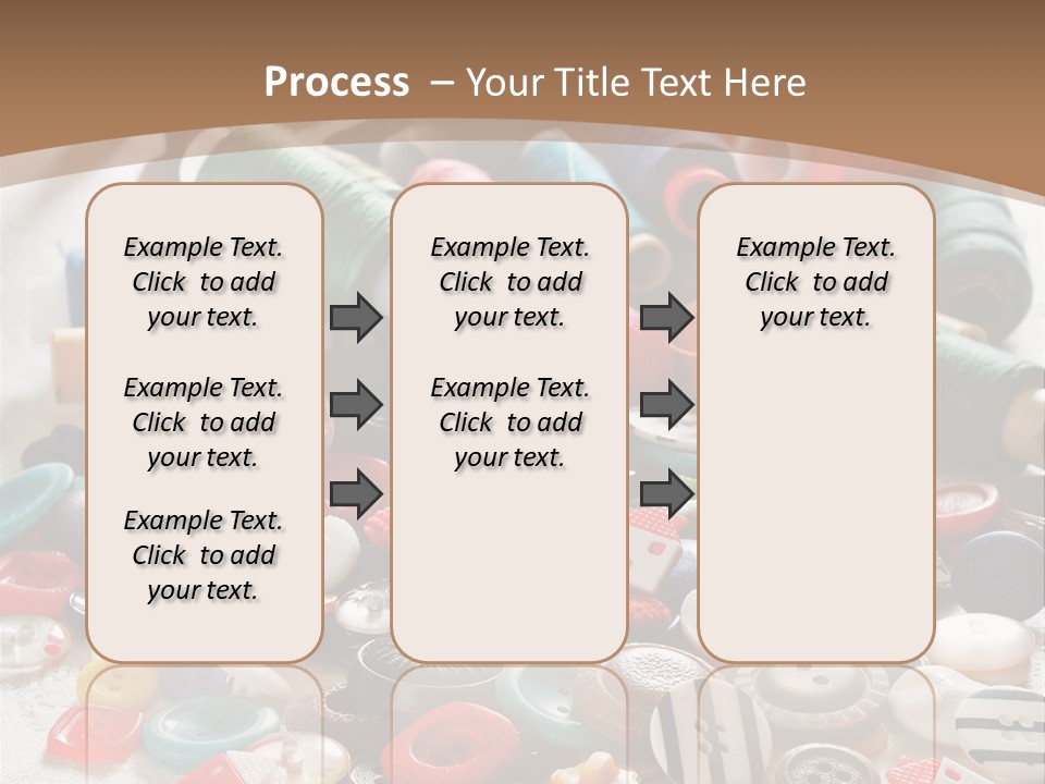 Sewing Close Up Black PowerPoint Template