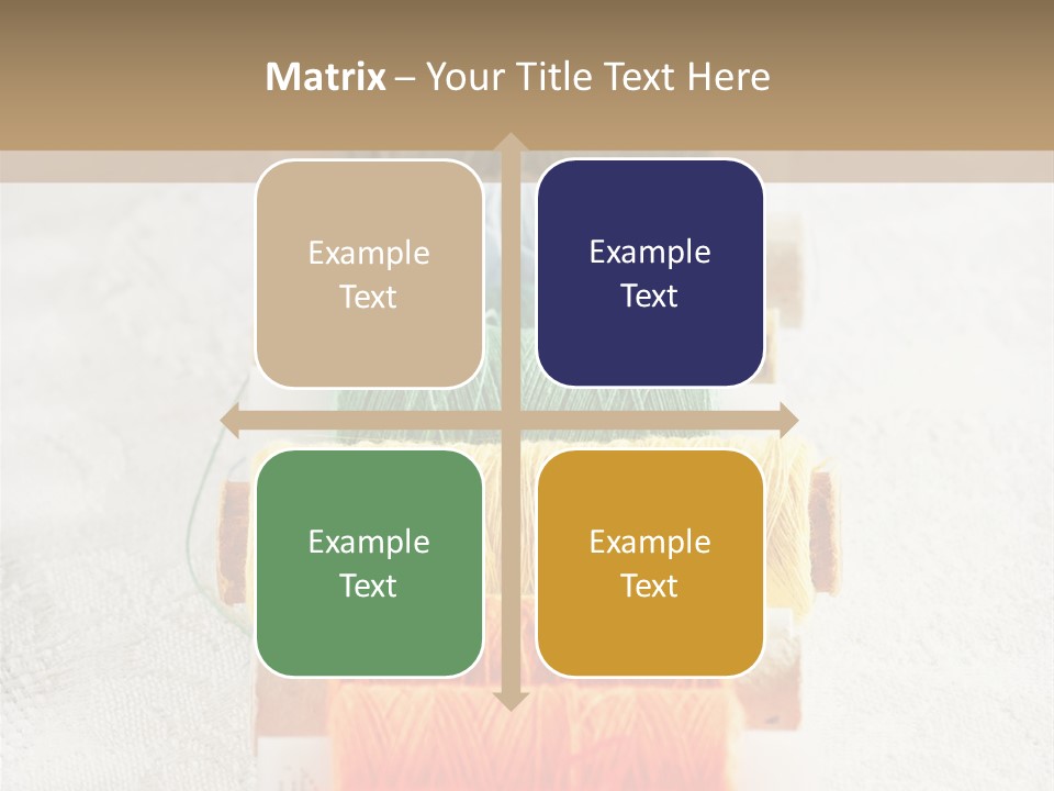 Tailor Blue Scissors PowerPoint Template