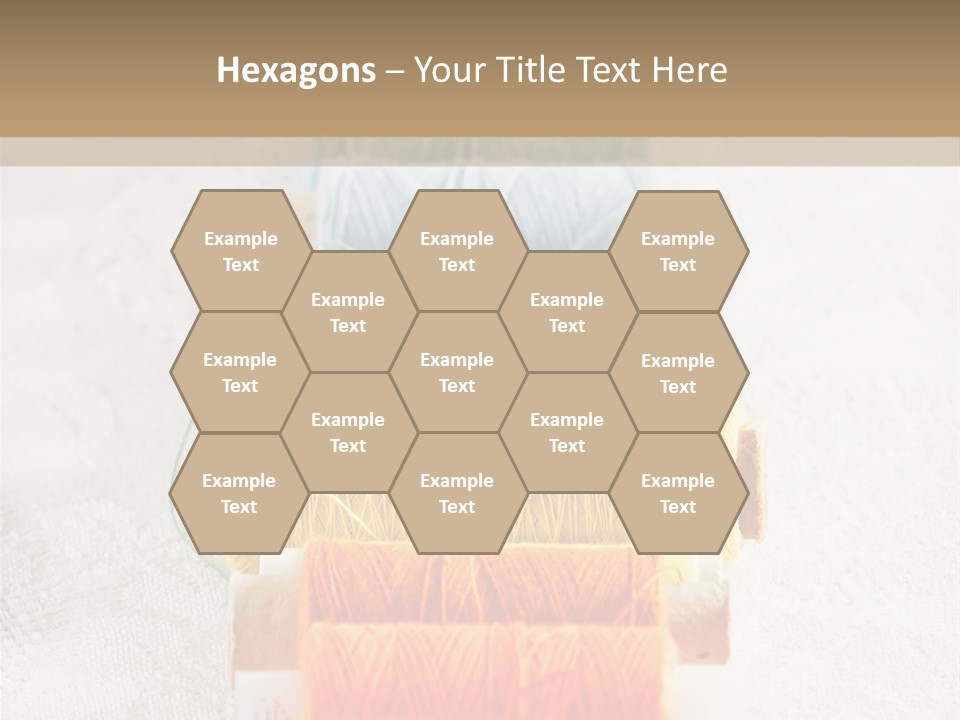 Tailor Blue Scissors PowerPoint Template