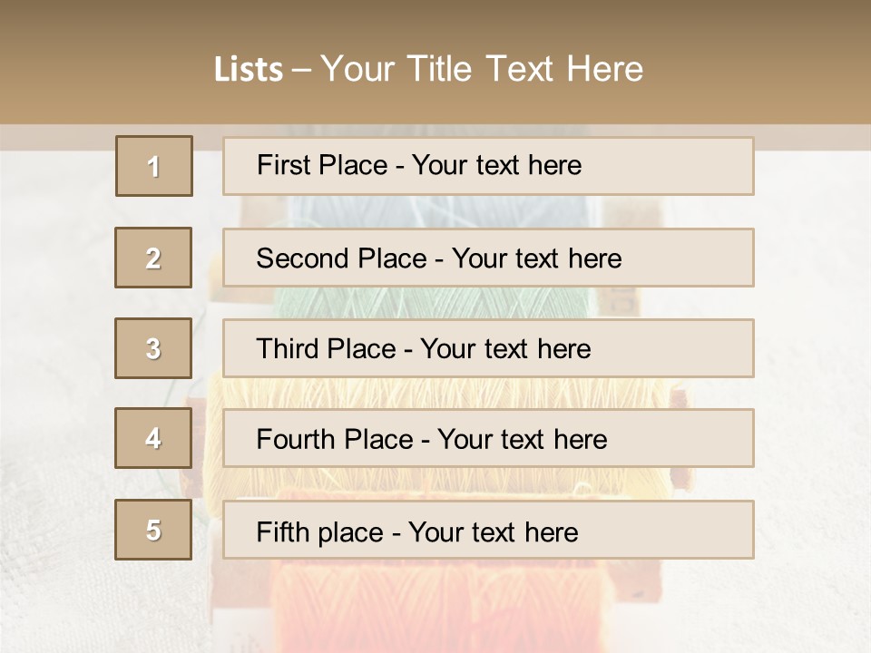 Tailor Blue Scissors PowerPoint Template