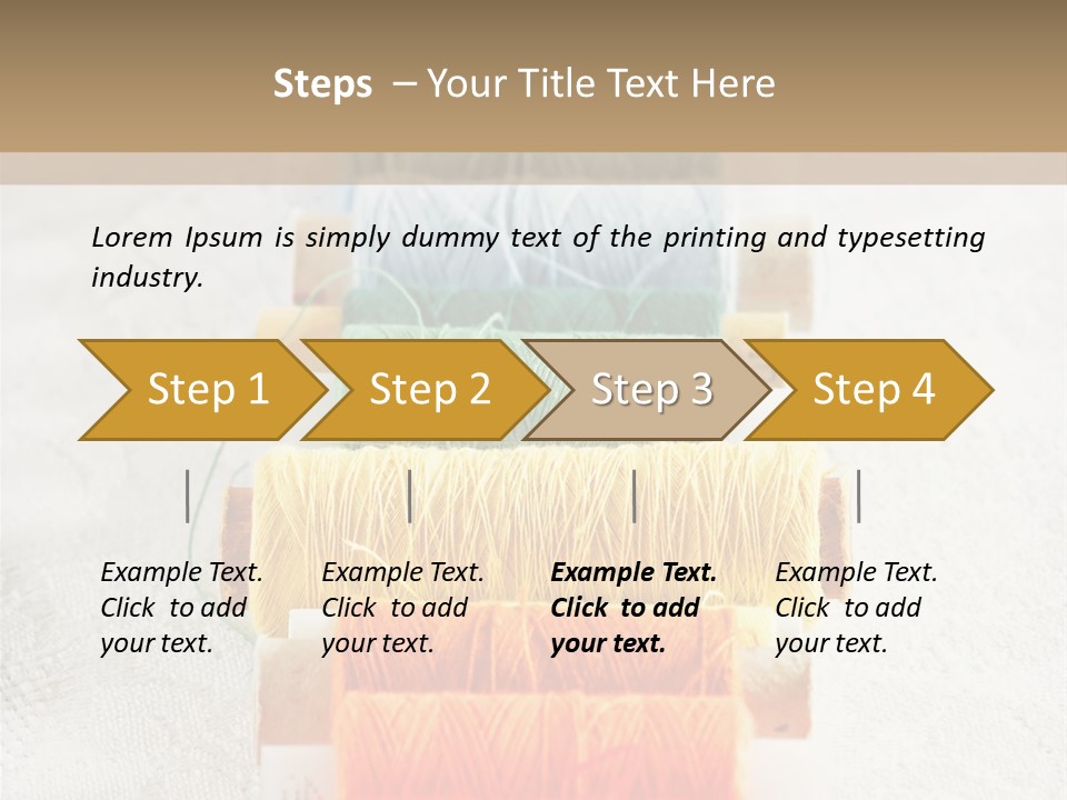 Tailor Blue Scissors PowerPoint Template