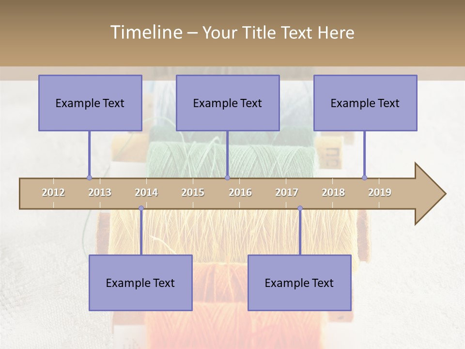 Tailor Blue Scissors PowerPoint Template